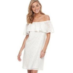 White of the shoulder dress